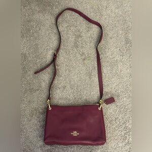 Coach Burgundy Crossbody Bag